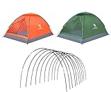 DIY Tent Pole, Replacement Tent Pole, Greenhouse Hoops,Telescopic Rod,Long Approximately 52ft, Diameter - 6.5mm,36 Packs, for Hiking Camping Backpacking Tent