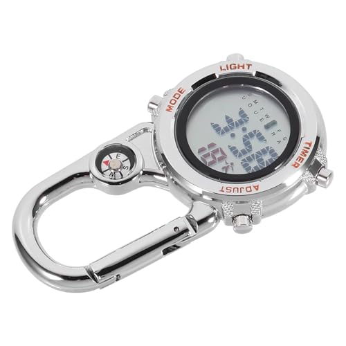 Reloj de cuerda mosquetón SOLUSTRE en acero inoxidable y aleación de zinc para montaña