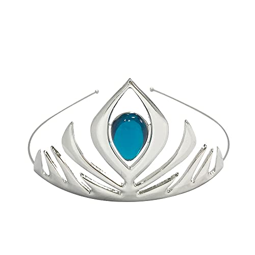 Kuzhi Princess Queen Elsa Coronation Crown (Silver), Large
