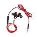 Produktbild In-Ear Double-Motion Sportkopfhörer Metall Subwoofer Wire Headset Kopfhörer Rot