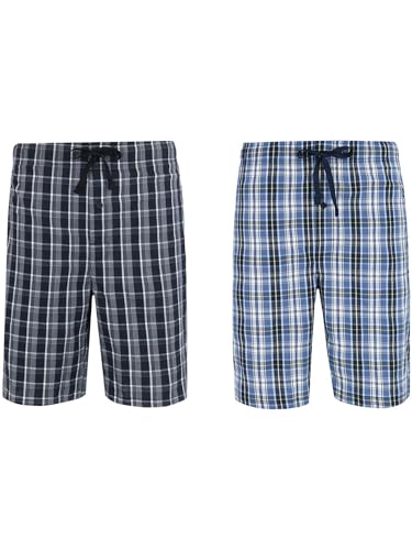 Hanes Men's Big and Tall Woven Tagless Plaid Shorts (Pack of 2)4