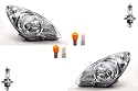 Johns, Scheinwerfer Halogen Front passend für Hyundai i20 08-12w. Leuchtmittel Satz L R
