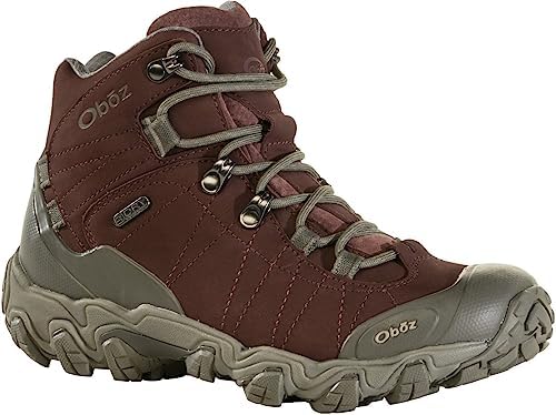 Oboz Women's Bridger Mid B-DRY Hiking Boot, Port, 9.5 | Image 5