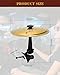 Car Cymbal Drum Air Vent, Mini Metal Drum Crash Cymbal for Car Dashboard, Funny Car Musical Instruments Accessories for Drummer Music Lovers Gift, Gold