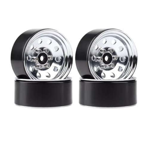 RCzC[nu For Axial For SCX10 90046 For TRX4 For Redcat GEN8 1/10 4 ^1.9C` r[hbNzC[ [gRg[N[[J[p[c(Silver)