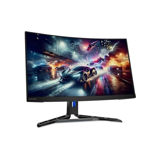 Image of Lenovo Legion R27qc-30 27 inch Class WQHD Curved Screen Gaming LED Monitor - 16:9 - Raven Black