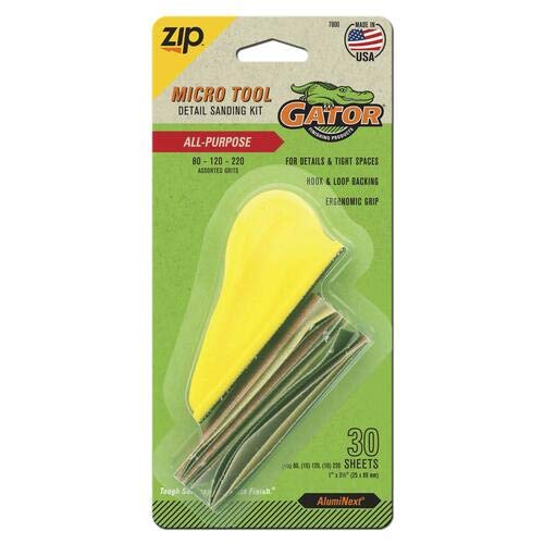 Gator Finishing 7800 Step-123 Micro Zip Sander Project Pack