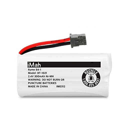 iMah BT-1021 2.4V 300mAh Cordless Phone Battery Compatible with Uniden BT-1016 BT-1025 BT-1008 DCX160 DCX170 DCX200 DWX207 DCX210 DCX291 DCX309 DCX350 Handset, Pack of 3