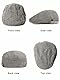 Joligiao Schiebermütze Herren Barett Cap Herbst Winter Tweed Mützen Barett Hut Verstellbar Baumwolle Flache Kappe Vintage Freizeit Klassische Barett Driving Hüte A-Khaki Einheitsgröße