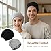 BEVTEE Cotton Slouchy Beanie for Men 4 Packs, Skull Caps Lightweight for Winter, Chemo Hats for Women, Gift, Fashion(Black + Light Off-White + Heather Grey + Navy Blue)