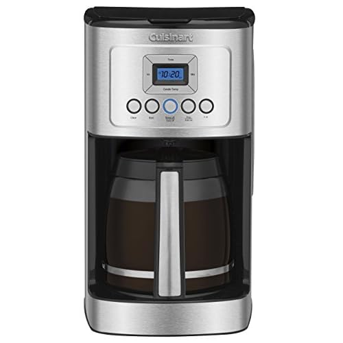 Cuisinart Coffee Maker, 14-Cup Glass Carafe, Fully Automatic for Brew Strength Control & 1-4 Cup Setting, Stainless Steel, DCC-3200P1