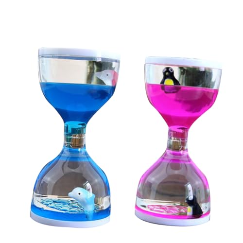 BESPORTBLE 3 Pçs Areia Arte Líquido Movimento Bolha Temporizador Brinquedo Sensorial Líquido Ampulhe