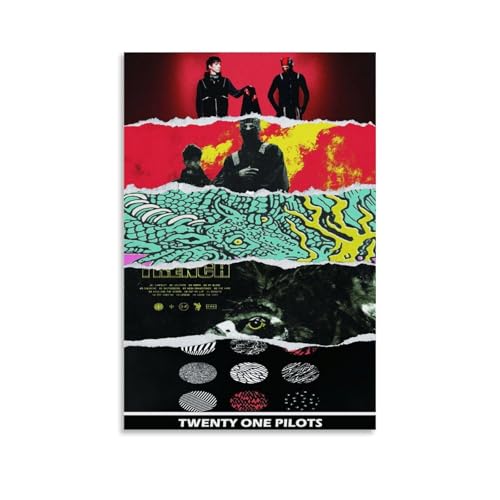 Twe-nty Album Cover One Pilots Posters for Room Aesthetic Canvas Wall Art Bedroom Decor12x18inch(30x45cm)