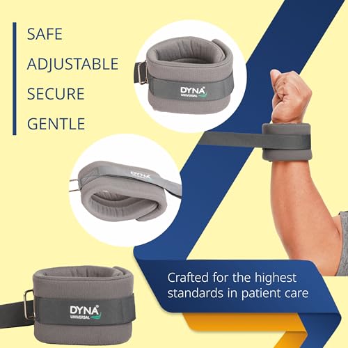 Image of Dyna Limb Restrainers with Dementia Gloves for Wrist and Ankle Control (Combo-Pack) (Pair)