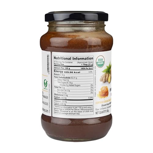 Image of INDIGENOUS HONEY USDA Certified Organic Raw Honey with Organic Ginger