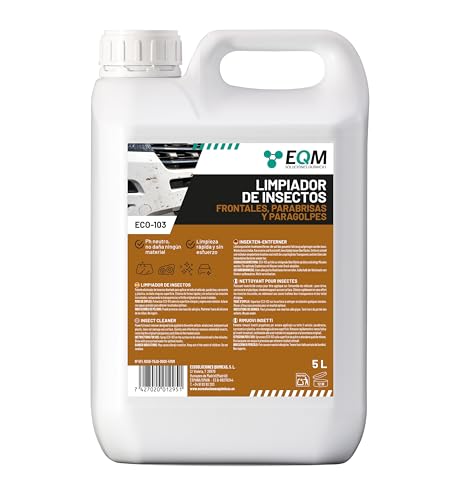 EQM - ECO-103 - Limpiador de Insectos - 5L - Parabrisas, Parachoques, Faros y Carrocería - Los disuelve Muy fácilmente - Aplicación Antes de Cada Lavado