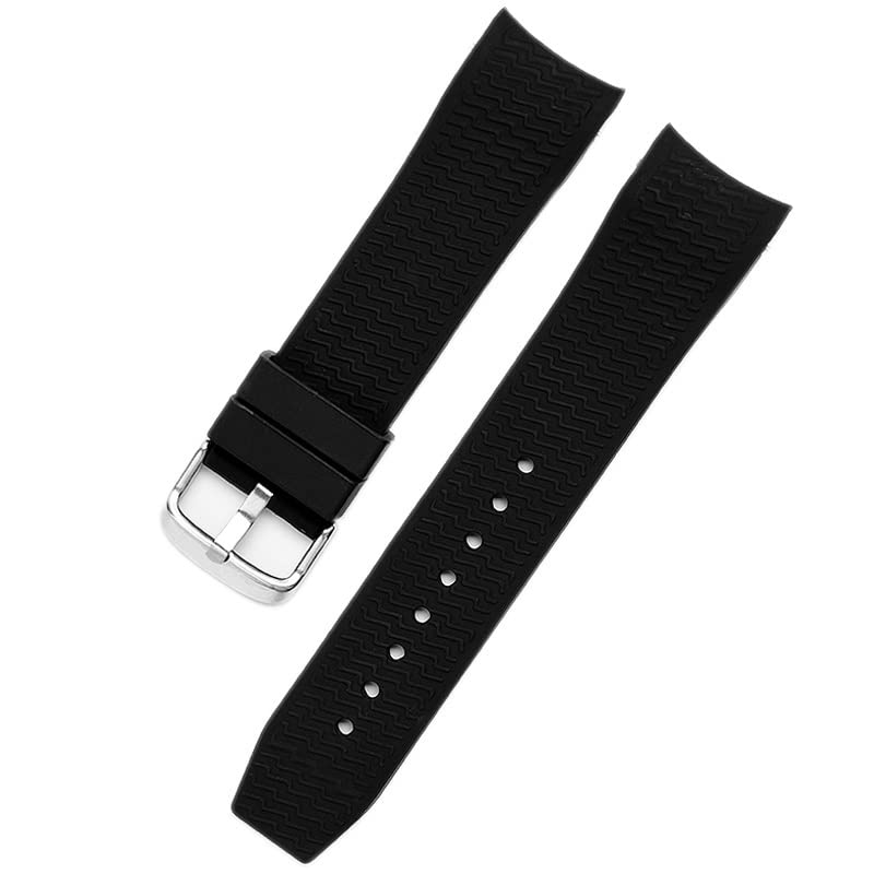 Wscebck For Casio EFR-303L/303D EQB-501 EFS-S500 sports mountaineering arc rubber silicone Watchband accessories 22mm