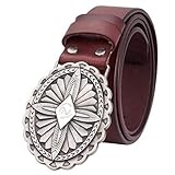 : Hebilla de sujeción WDYDDW Herren Gürtel Moda Mujer Correa Correa De Cuero Auténtico Estilo Indio Indio Plumas Firmar Lady Keskin Correa Muestran Correas Personalidad Decorativa Regalo De Navidad