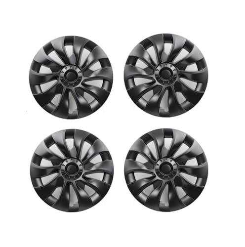4 Tapacubos Repuesto Rueda Automóvil De 18 Pulgadas para Tesla para Model 3 2023, Accesorios De Cubierta De Llanta Completa.(L-R Gun Grey)