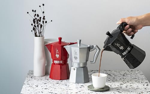 Cafetière Italienne 3 Tasses Rouge - 0009055