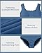 Charmo Plus Size Tummy Control Swimsuit One Piece Scallop Trim Ribbed Ruched Full Coverage Bathing Suits for Curvy Women Blue 1X