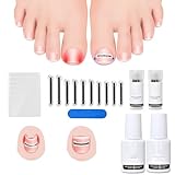 BLACKYU Titanium Alloy Ingrown Toenail Corrector Kit, Quick Relief Curve Correct Ingrown Toenail, Painless Toenail Brace for Ingrown Nail, Professional Curved & Pincer Toenail Corrector, 10Pcs