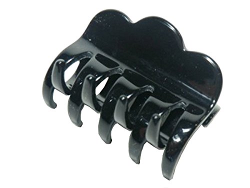 Charles J. Wahba Small Scallop Hair Claw - Black - from FRANCE