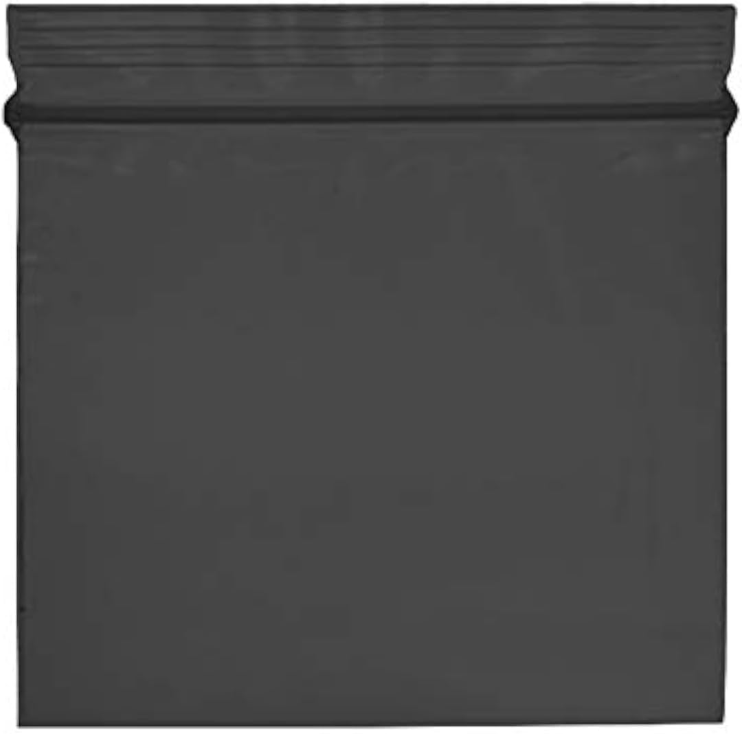Grip Seal Zip Lock Resealable Plastic Bags (2x2 Inch (200 Pcs), Black)