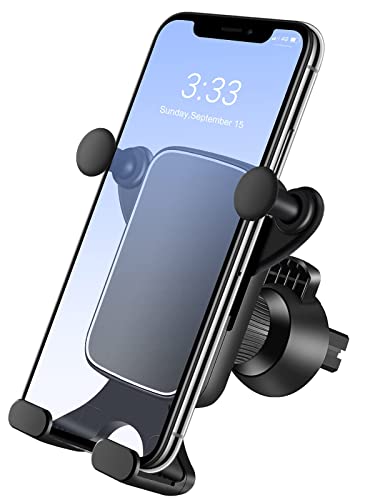Car Phone Mount, Hands-Free Clip Cell Phone Holder, Case Friendly Phone Holder for Car with Stronger Vent Clip, Car Vent Cell Phone Mount for iPhone, Samsung, Moto, Huawei, Nokia, LG, Smartphones