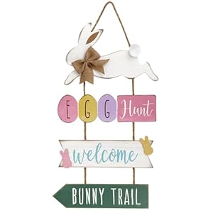 Easter Decorations Door Hanger, 4Pcs Rustic Wooden Easter Bunny Welcome Sign Egg Hunt Easter Decor, Easter Hanging Door Decorations for Wall Home Indoor Outdoor Spring Decor Supplies Easter Decorations Door Hanger 4Pcs Rustic Wooden Easter Bunny Welcome Sign Egg Hunt Easter Decor Easter Hanging Door Decorations for Wall Home Indoor Outdoor Spring Decor Supplies