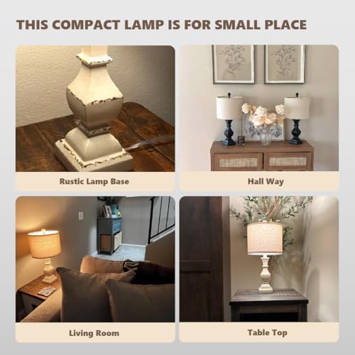 Vintage Farmhouse Table Lamp for Small Spaces