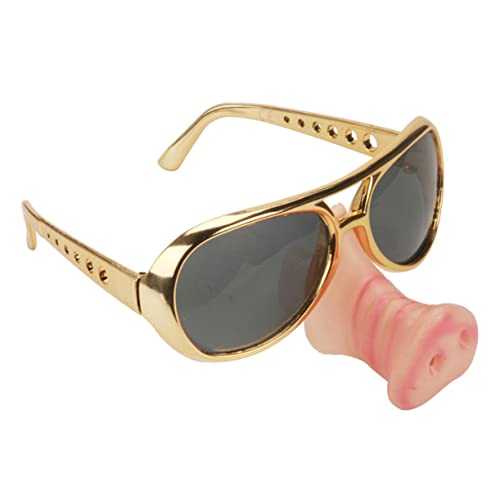 Homoyoyo Schweineschnauze Brille Für Hunde – Lustiges Partyzubehör Für Halloween – Tierkostüm Mit Sonnenbrille – Ideales Accessoire Für Schweinchen Und Tierische Feiern
