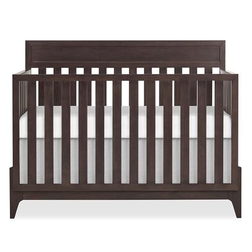 Evolur Atlas 5-in-1 Convertible Crib, Roasted Chestnut