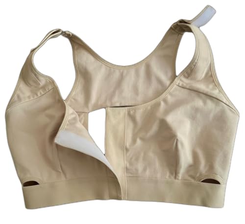 Image of Post Surgery Recovery Bra - Easy On Front Closure, Adjustable Straps, Breathable Cotton