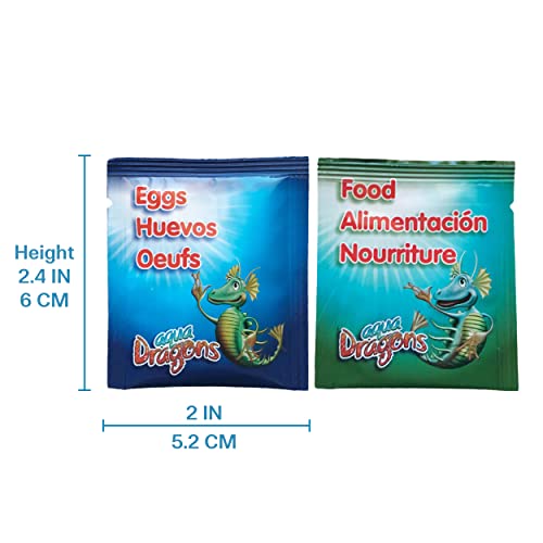 Aqua Dragon Starter Kit, Schlüpfen und Züchten von Unterwasserhaustieren zu Hause, pädagogisches STEM-Spielzeug mit Eiern und Tierfutter, 1 Packung