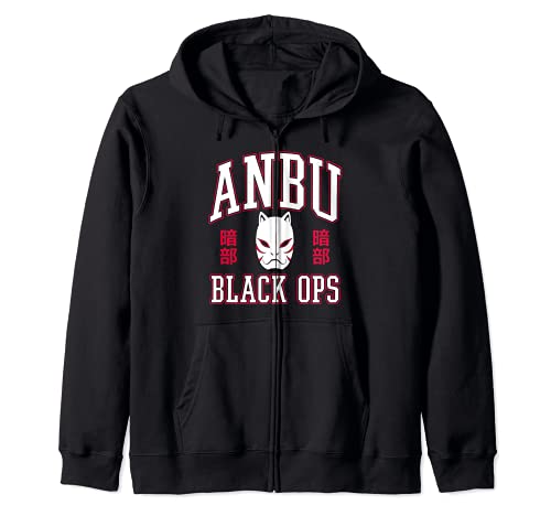 Naruto Shippuden Anbu Black Ops with Mask Zip Hoodie
