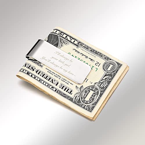 Piercingj Custom Photo Metal Cash Clip Personalized Picture Money Clip For Him Husband Father's Day Valentine's Day Round Photo #TOP4