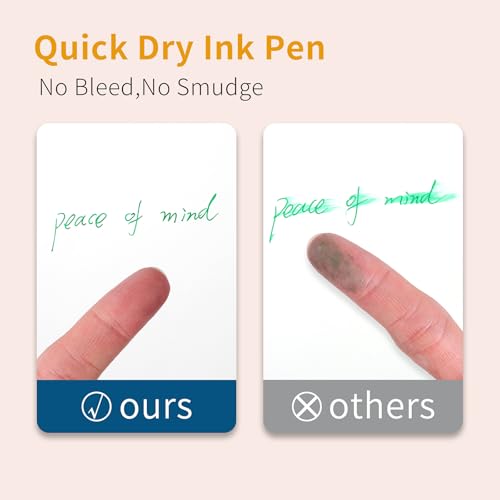 TWOHANDS Colored Gel Pens Fine Point 0.7mm, Quick Dry Colorful Ink Pens,No Bleed,Retractable Smooth Writing Pens for Journaling,Note Taking,With Comfortable Full Grip,23506 — view 3