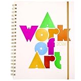 ban.do 12-Month Large Daily and Weekly Planner Dated January 2026 - December 2026, Soft Cover Self Care Journal, Agenda with Monthly Calendar, Stickers, Art & Bonus Pages (A Work of Art)