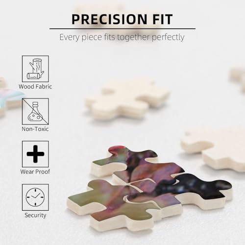 Puzzles personalizados TUSANEII de madera con 300 piezas, tema floral, tamaño 8.5 x 6.9 pulgadas, para adultos miniatura 6