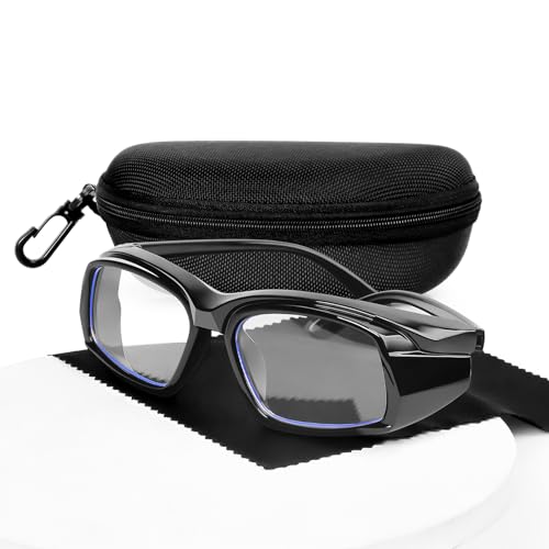 MORK&SUKY Safety Glasses for Men&Women, Anti-Fog Protective Eyewear with Side