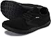 Joomra Women's Wide Minimalist Barefoot Shoes | Wide Toe Box Fashion Sneakers | Zero Drop Grippy Sole All Black Size 8.5-9