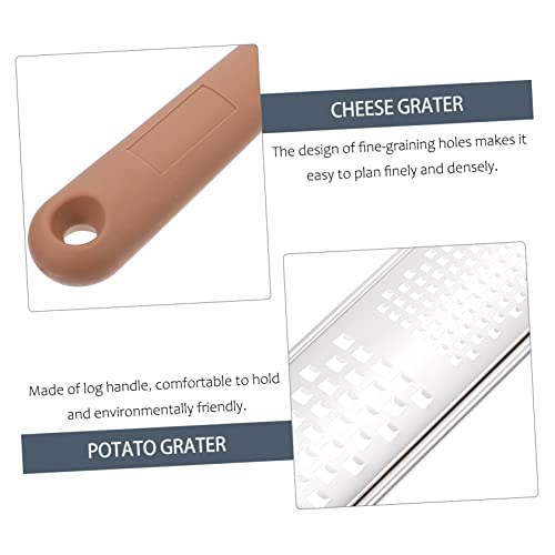 Rallador de Mano Giratorio de Acero Inoxidable Plateado miniatura 4