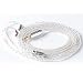 KBEAR 8 Core Upgrade 2 Pin Earphone Cable, HiFi in Ear Monitor Replacement TRS Cable Silver Plated Copper Extension Cable with 0.78mm 2 Pin for AS10 ZS10 ZST ZS6 CCA C10 TRN V80 X6 (2 PIN 3.5mm)