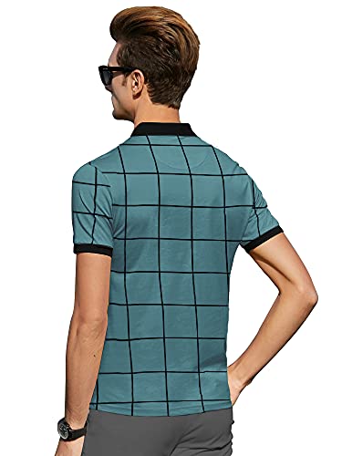 Image of EYEBOGLER Mens Printed Polo Tshirt