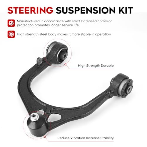 Front Upper and Lower Control Arms Suspension Kit Fit for 2011 2012 2013 2014 2015 2016 2017 Chrysler 300 Dodge Challenger Charger with Lower Ball Joints Tie Rod End - 14pcs