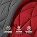 Silky Soft - Goose Down Alternative Reversible 3pc Comforter Set- Available in A Few Sizes and Colors , Full/Queen, Red/Gray