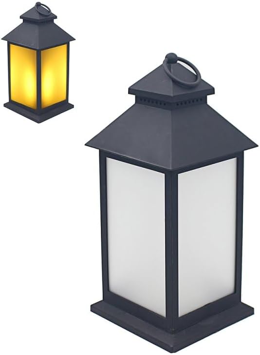 Led Lantern with Flame Effect (31 Cm)