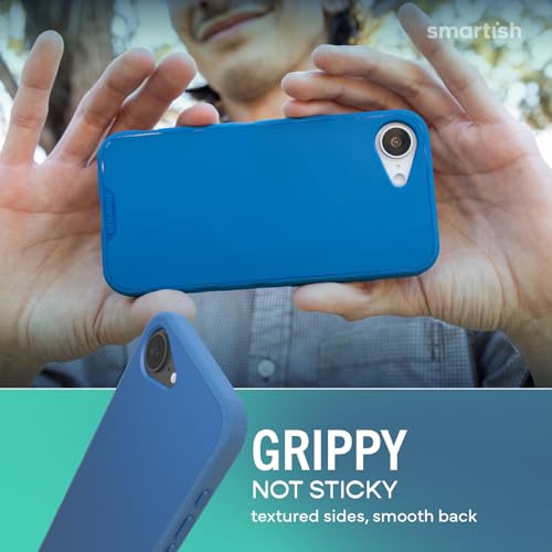 Smartish® iPhone 17e/16e MagSafe Case - Gripmunk Magnetic Slim Case [Lightweight + Protective] Drop Tested Thin Grip Cover with Microfiber Lining for Apple iPhone 17e/16e - Blues on the Green by Smartish - Used condition - Image 3
