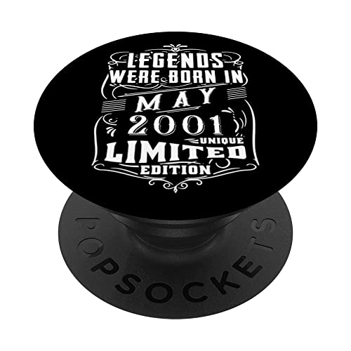 Cumpleaños Mayo 2001 Edición Limitada Regalo Legend May PopSockets PopGrip Intercambiable